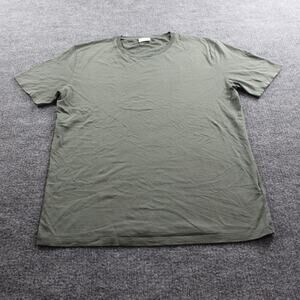 Asket Shirt Men Medium The Lightweight Crew Neck Short Sleeve Green Casual Comfy